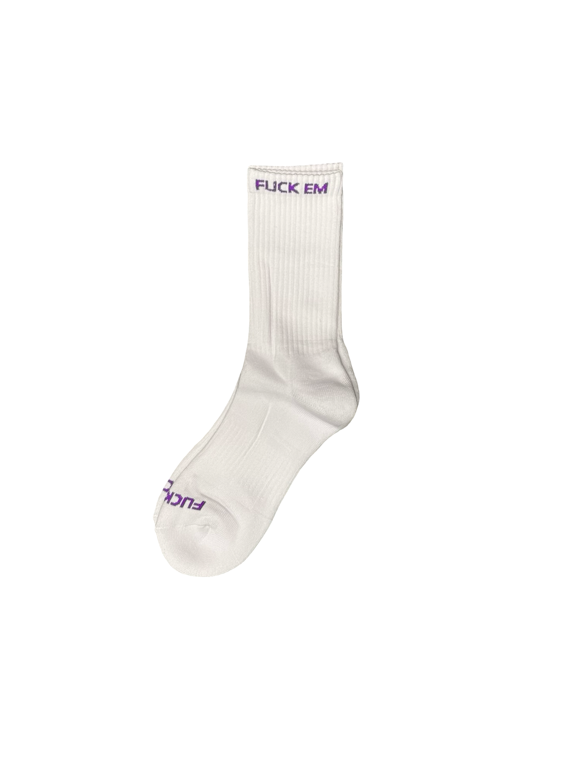 Logo Socks (White/Purple)