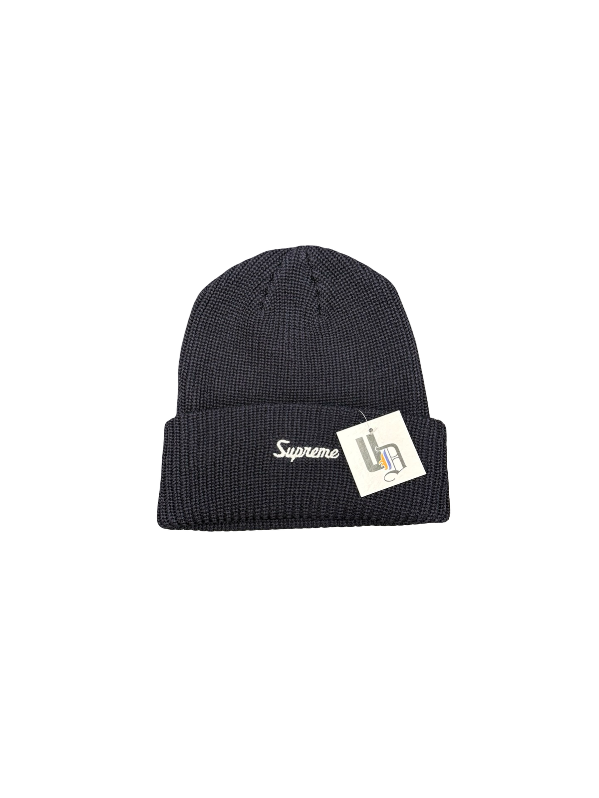 Cursive Logo Beanie (Navy)