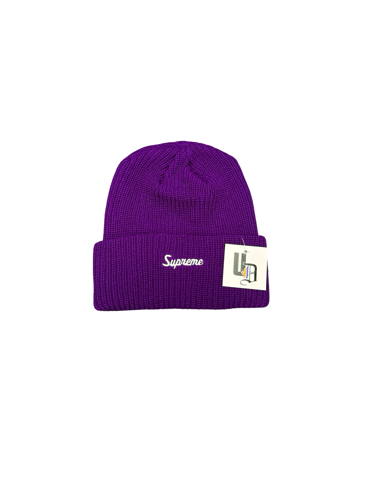 Cursive Logo Beanie (Purple)