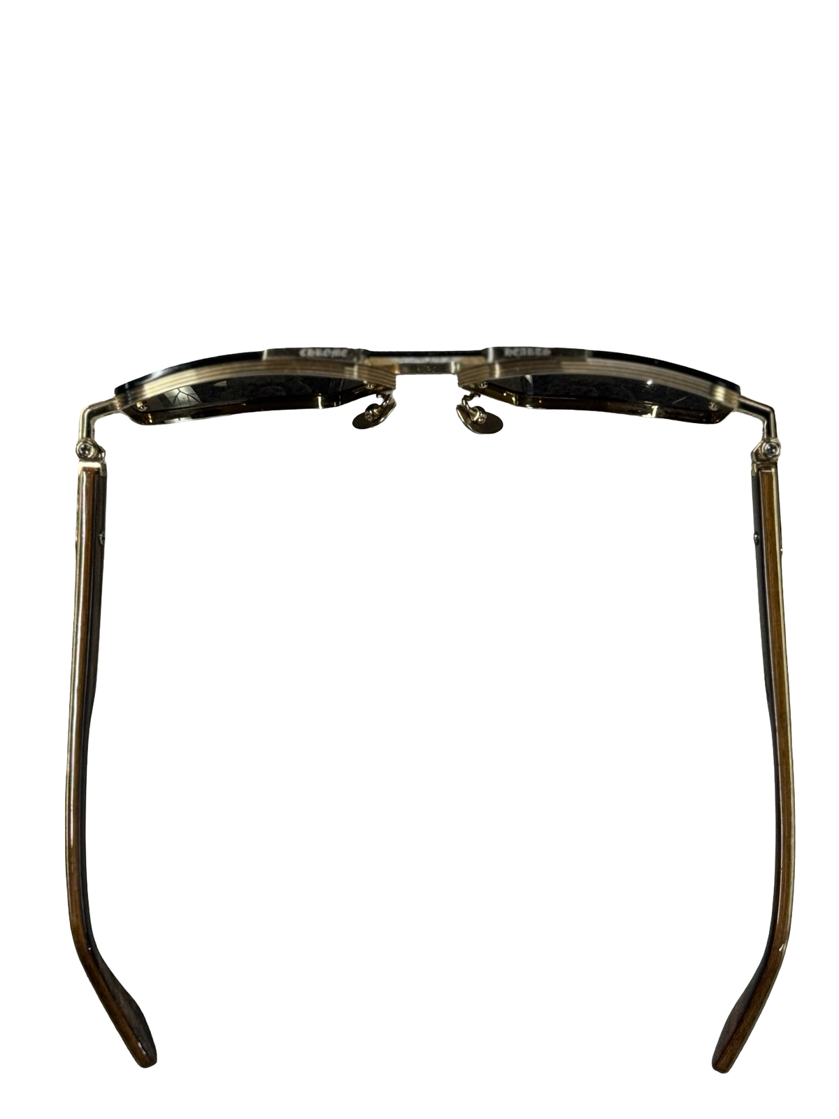 "Love Rod" Wood Frame/18KT Gold Plated Sunglasses