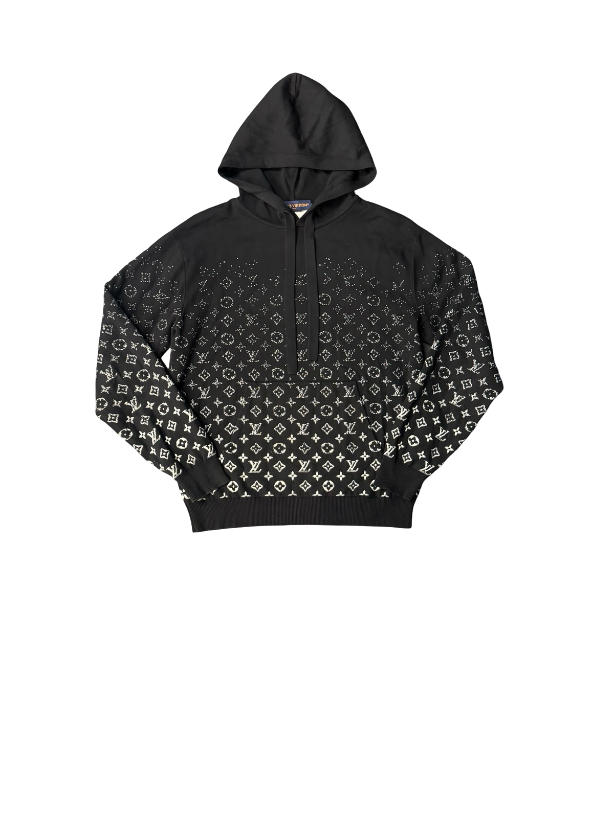 Monogram Gradient Hoodie (Black/White)