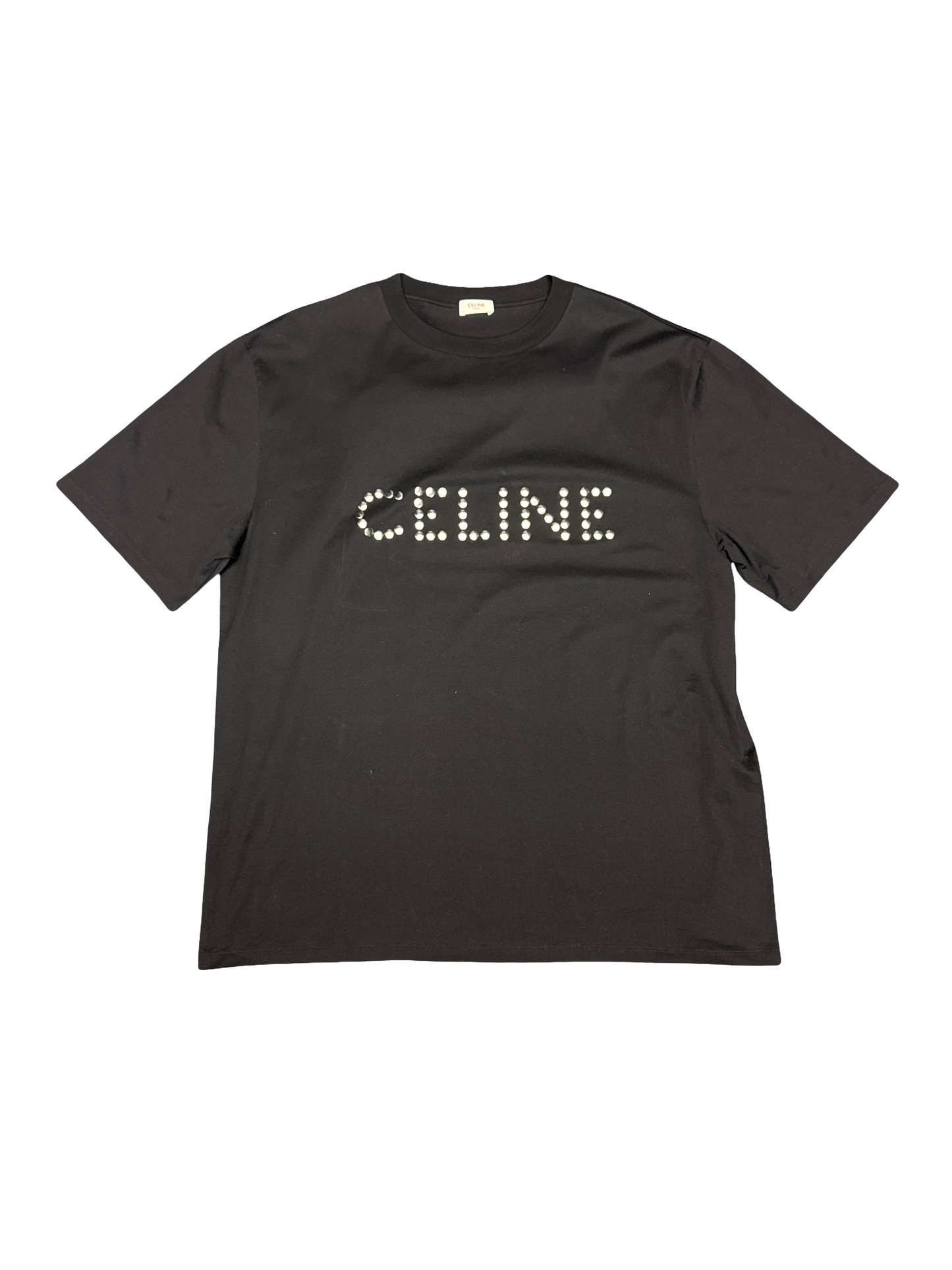 Celine Braille Tee (Black/Silver)
