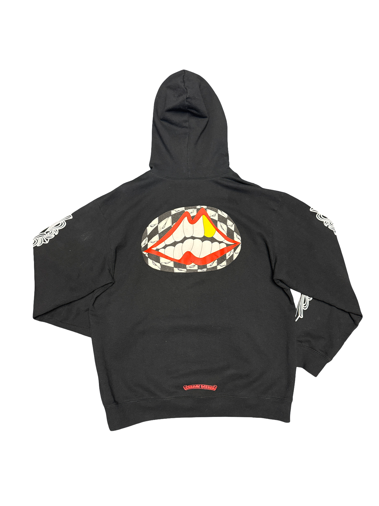 Chrome Hearts x Matty Boy "Floral Chomper" Hoodie (Black/White/Multi)