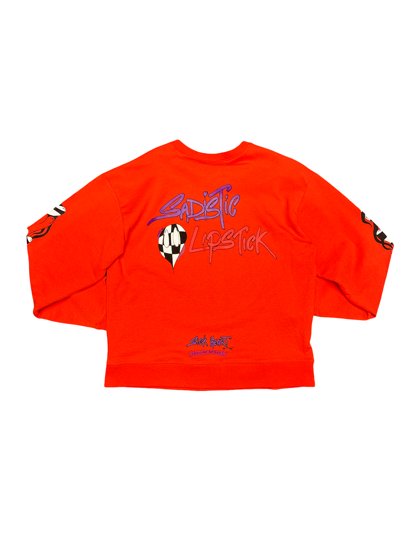 Chrome Hearts x Matty Boy "Sadistic Lipstick" Crewneck (Red/Multi)