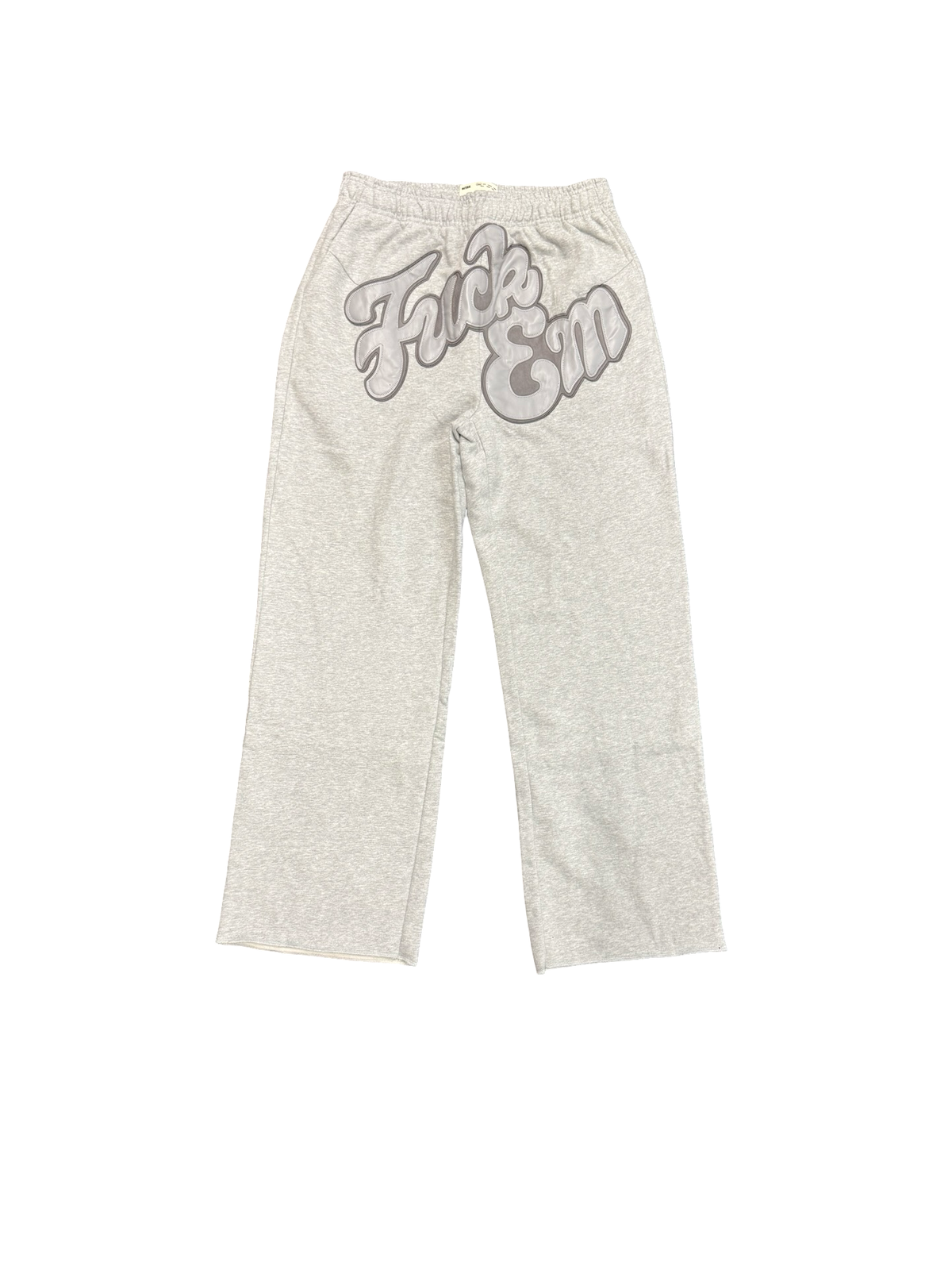 Leather Patch Sweatpant (Grey)