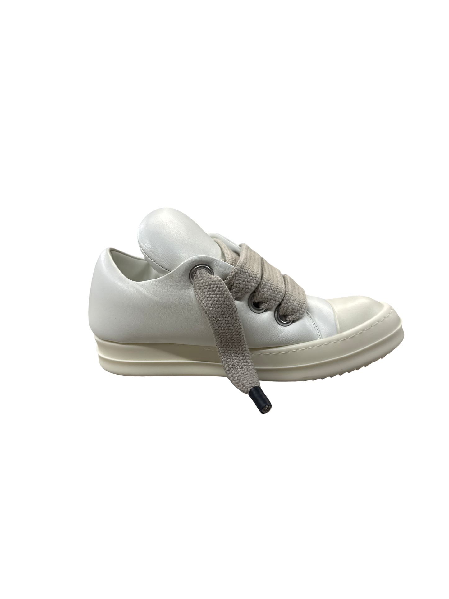 Rick Owens Womens Jumbo Lace Lowtop (Milk/Eggshell)