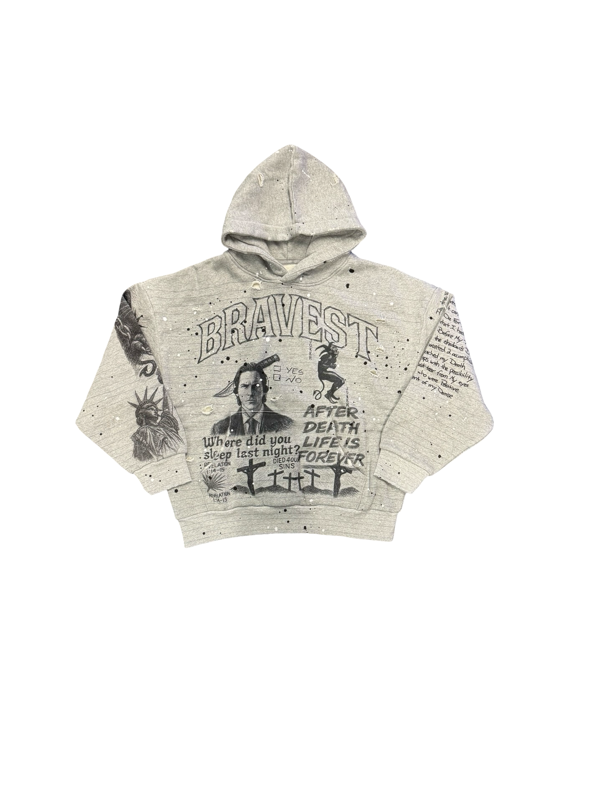 American Psycho Hoodie (Grey/Black)