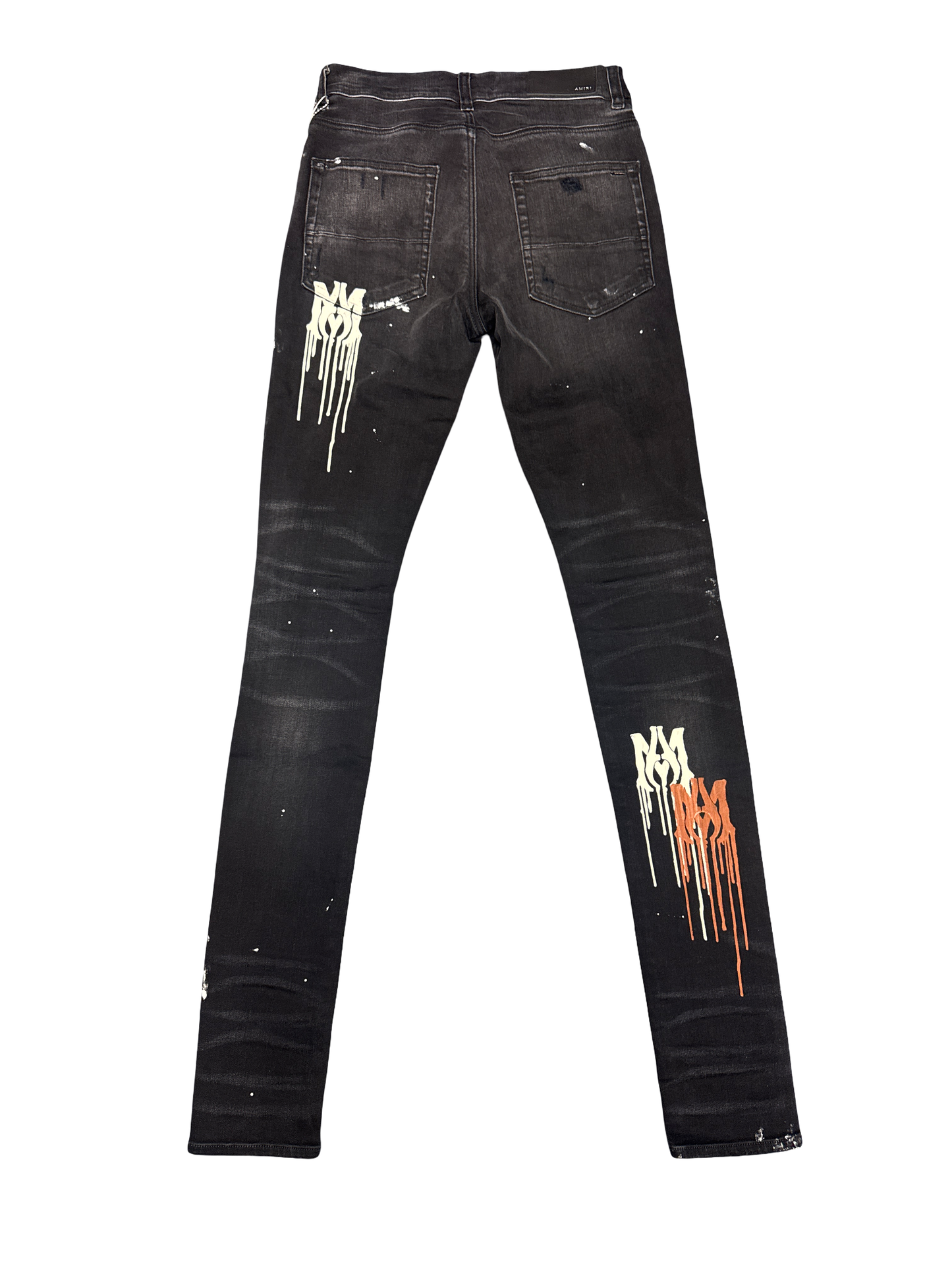 Amiri "MA Drip Logo" Jean (Black/Brown/White)