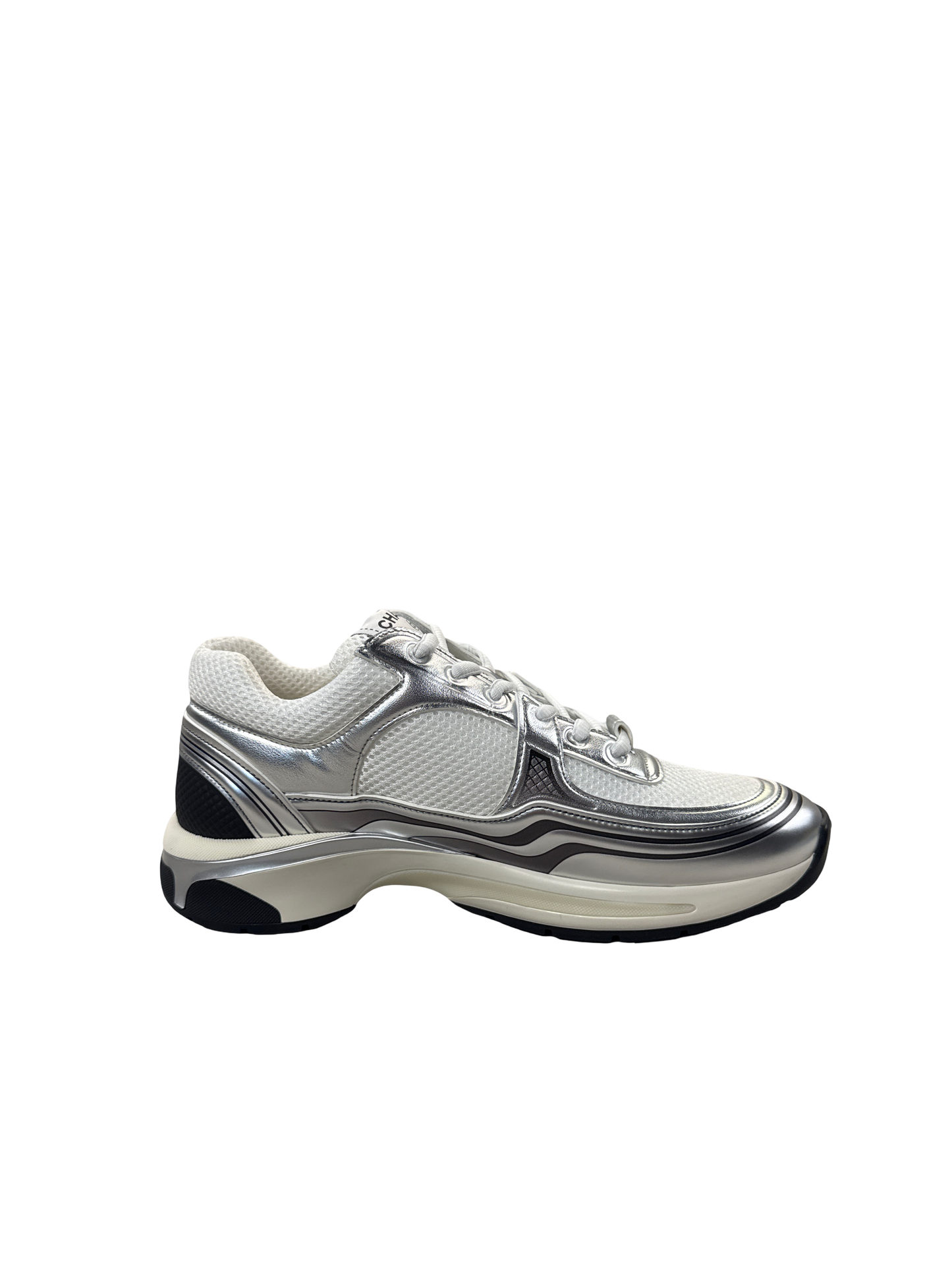 Chanel Sport Trainer (White/Silver)