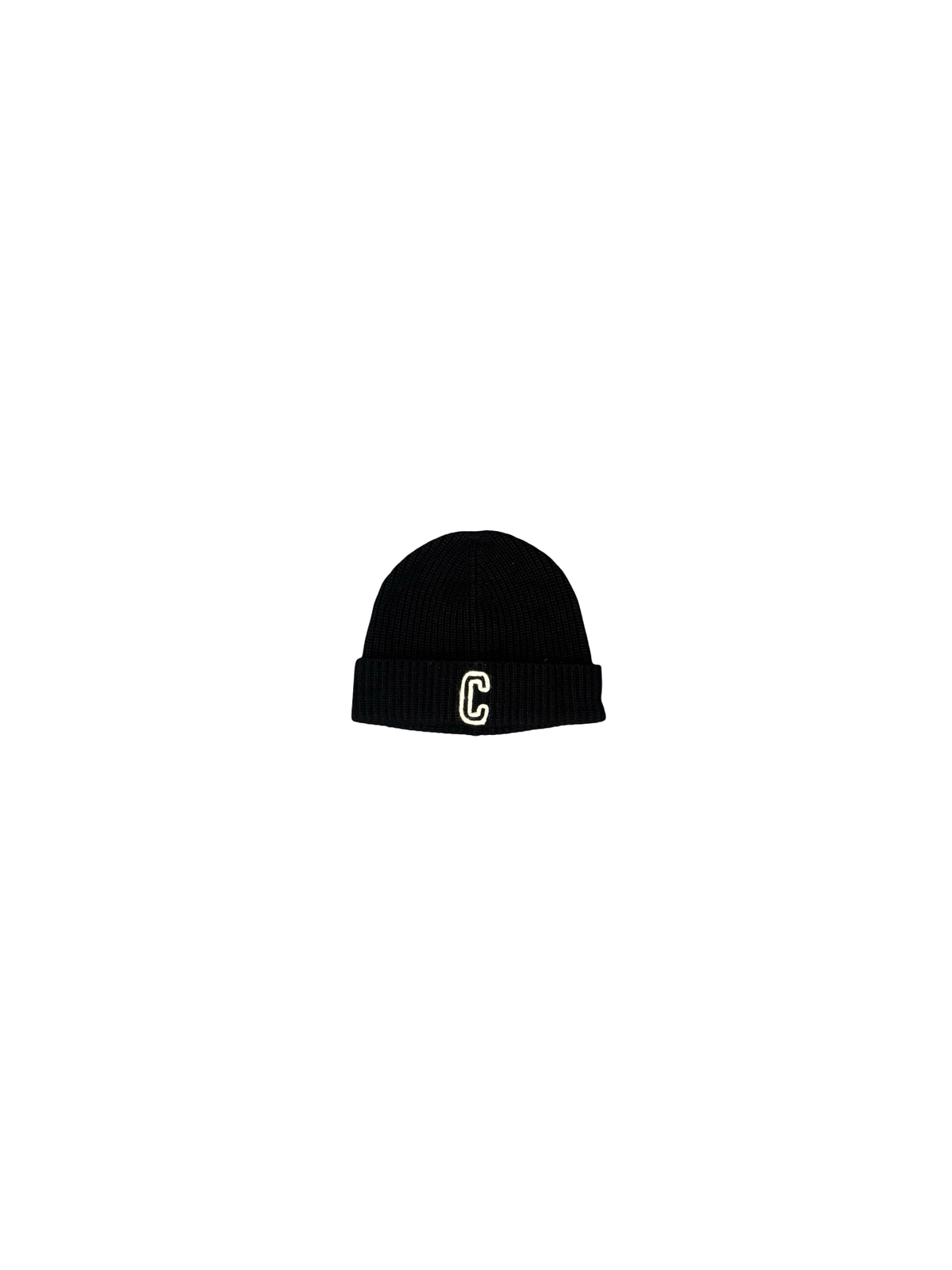 "C" Logo Beanie (Black/White)