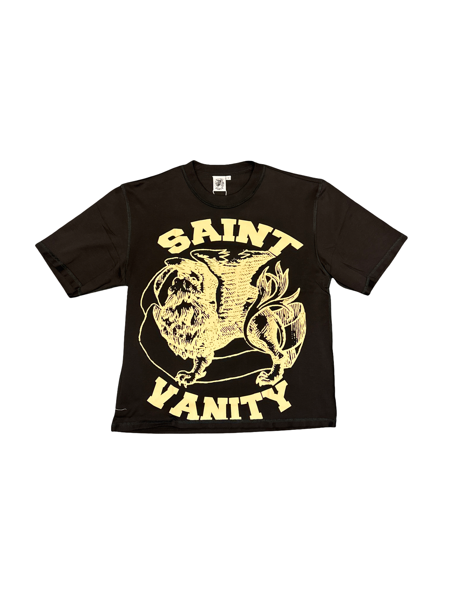 Saint Vanity Logo Tee (Black/Cream)