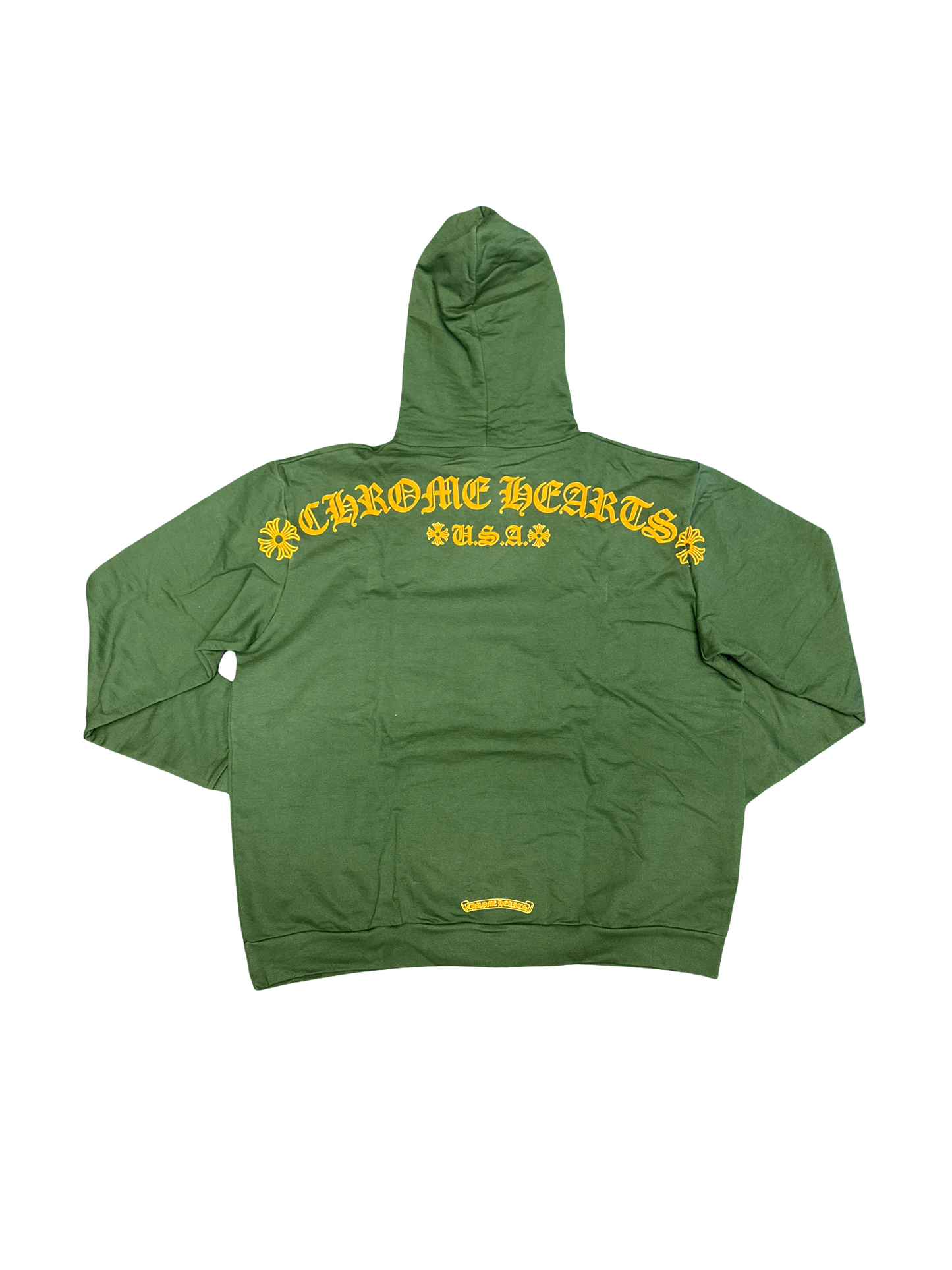 Chrome Hearts Script Pullover (Olive Green/Yellow)