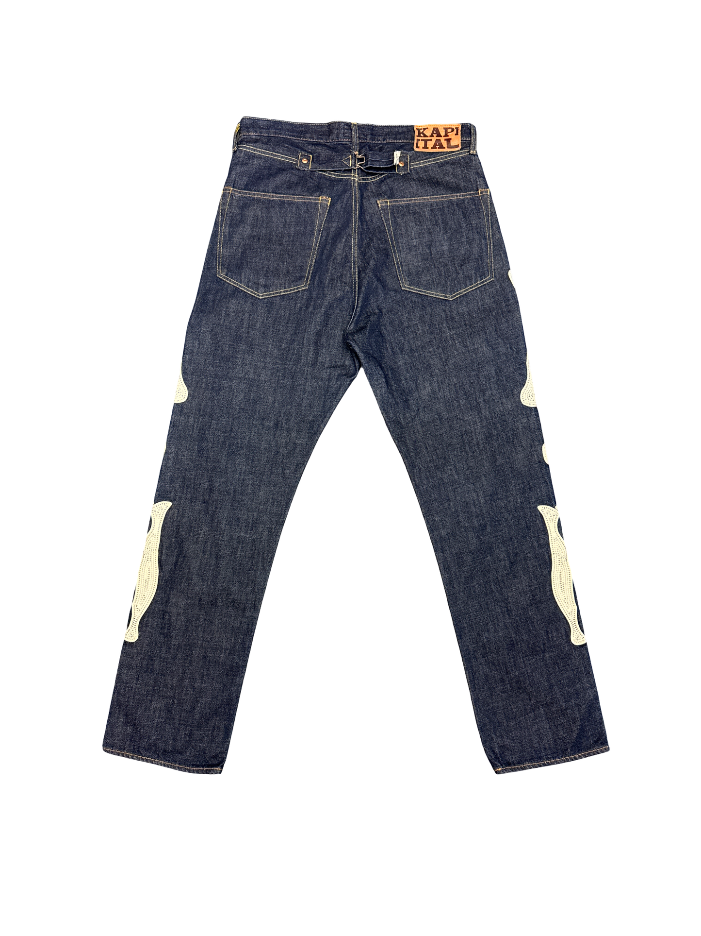 Kapital Bone Jeans (Blue/White)