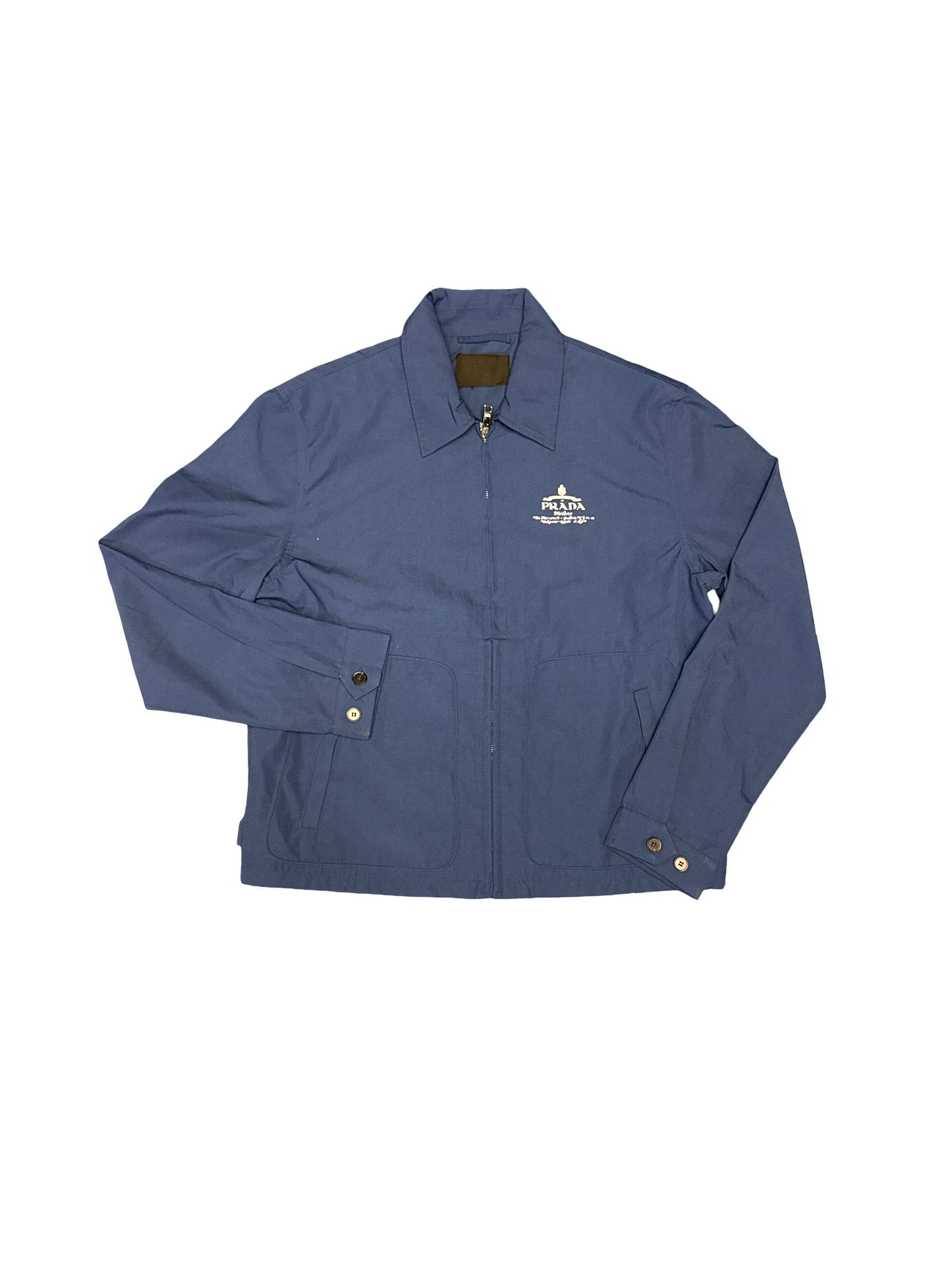 Prada Zip Jacket (Navy/White)