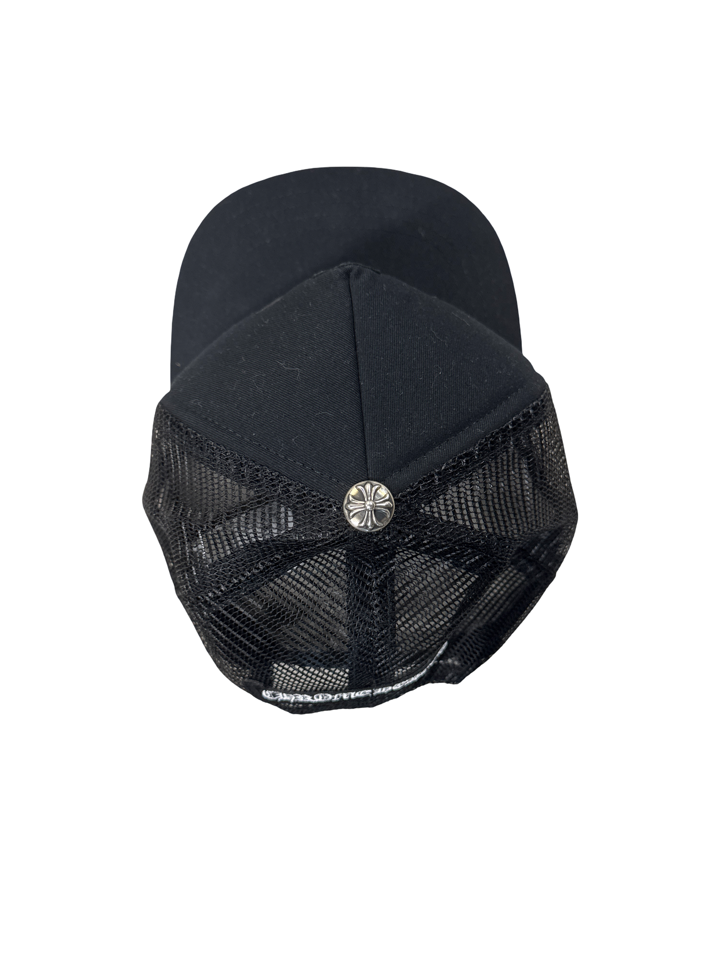 Chrome Hearts "Triple Cross Leather Patch" Trucker (Black/Black)