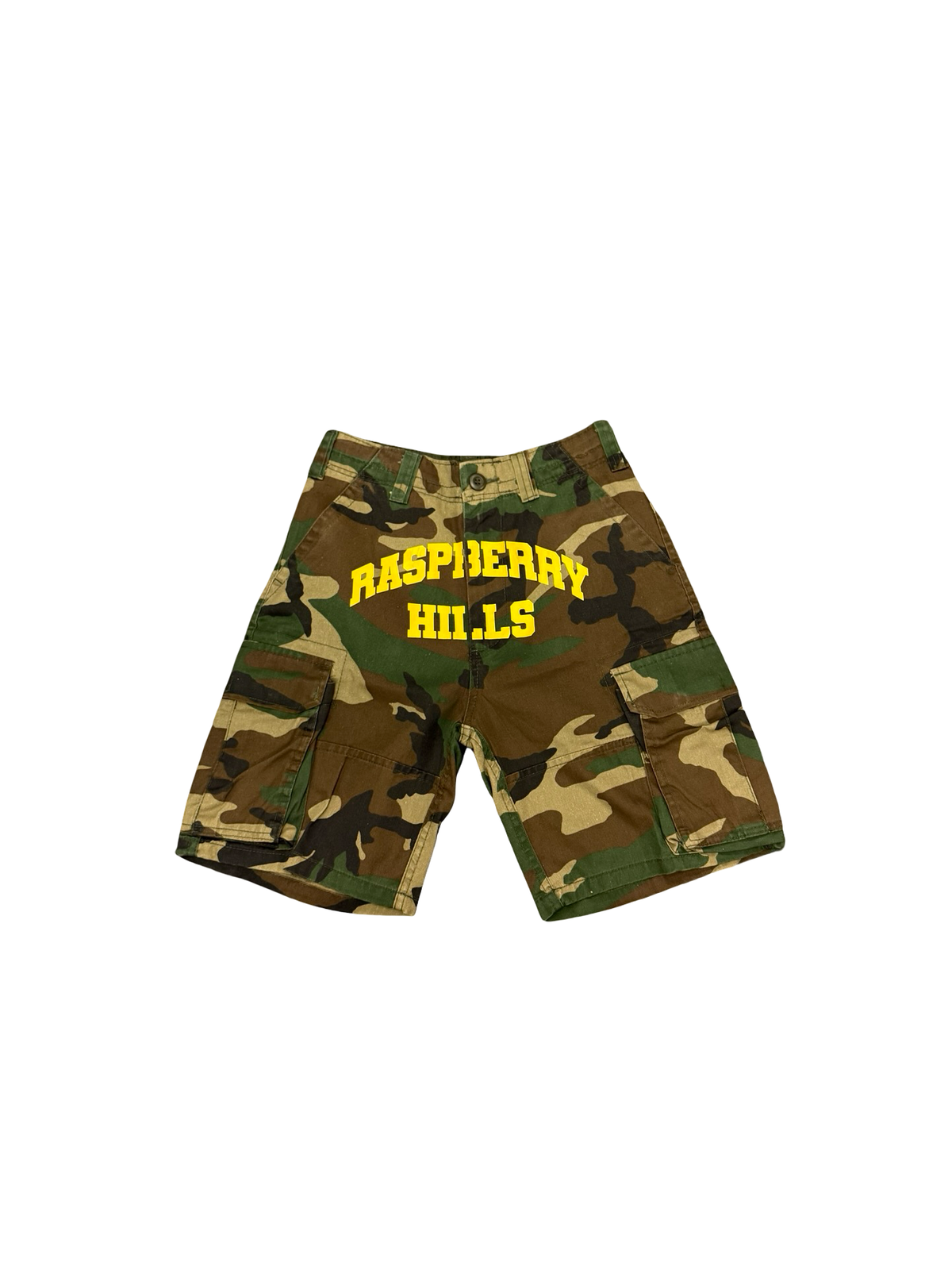 Logo Cargo Shorts (Camo/Yellow)