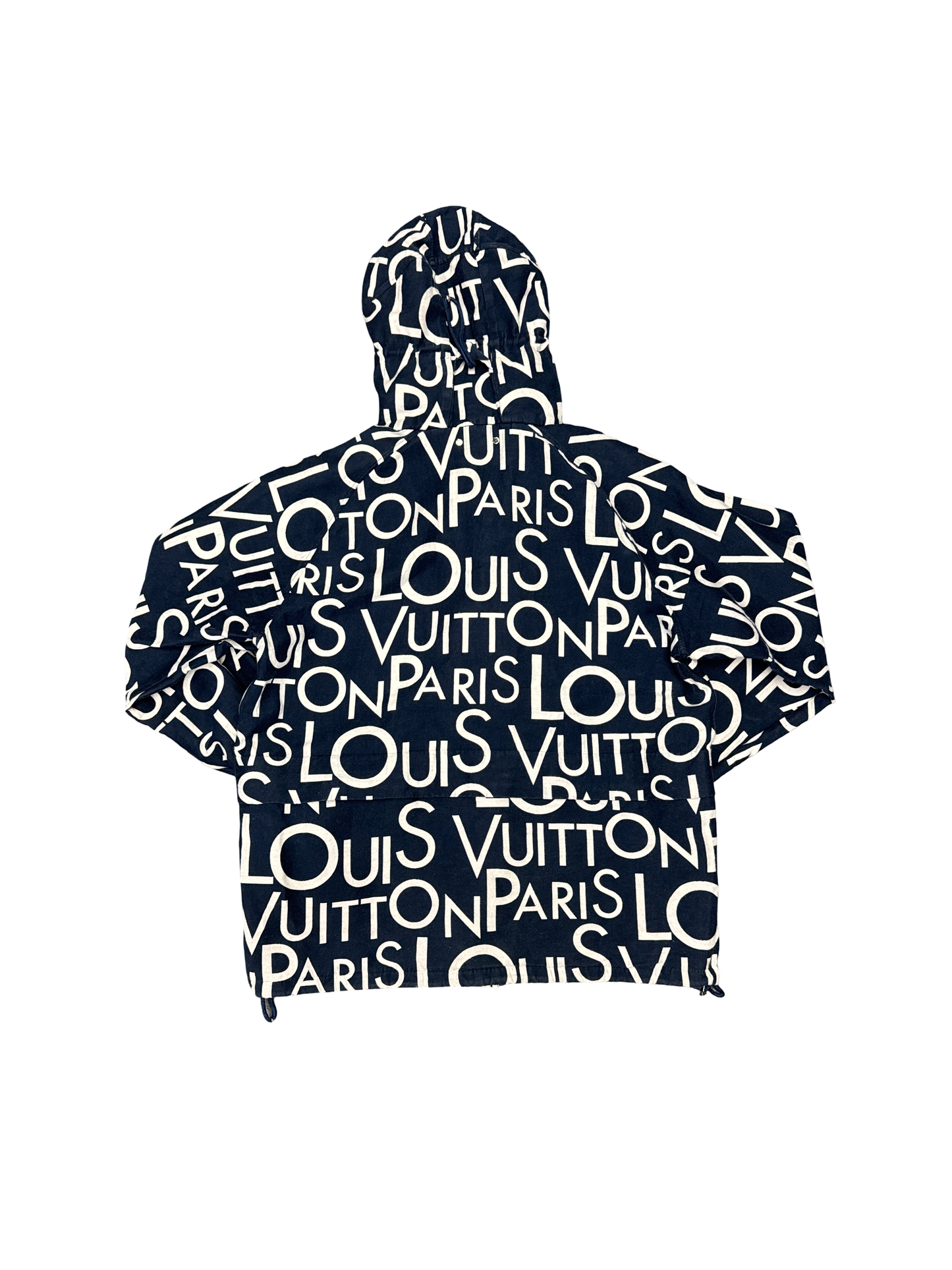 Louis Vuitton All Over Print Windbreaker (Navy/White)