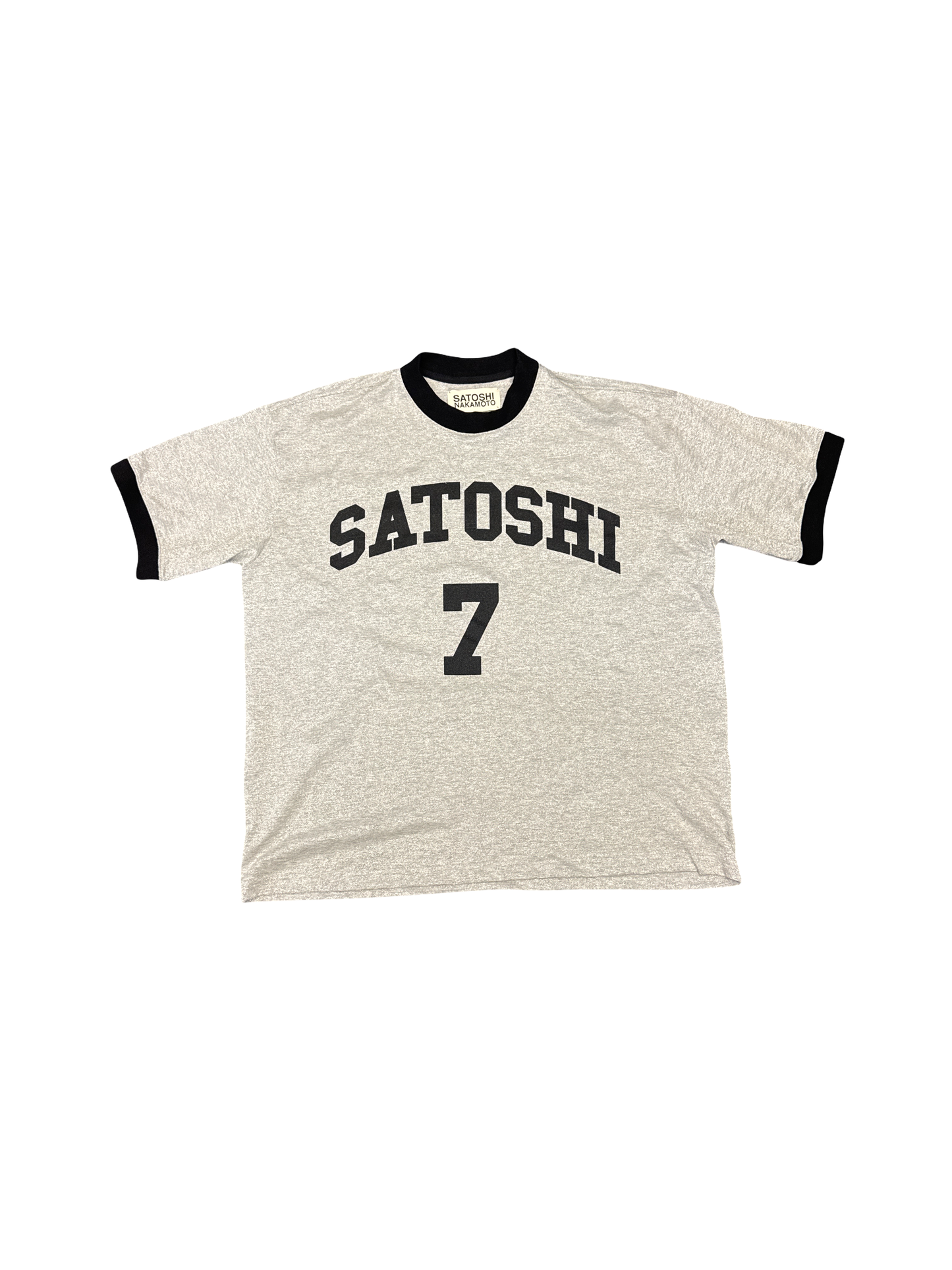 Satoshi Nakamoto Logo Tee (Silver/Black)