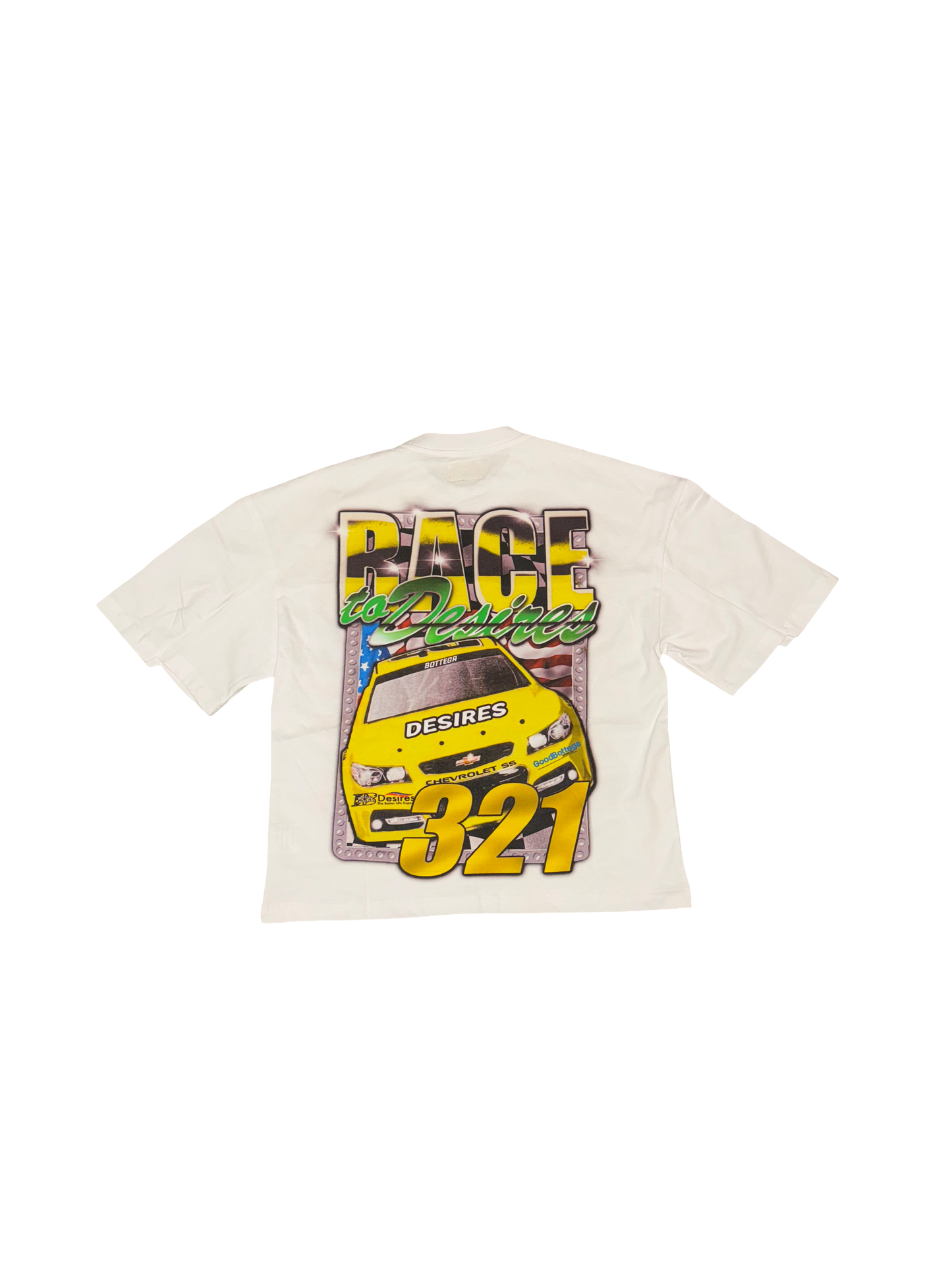 Bottega Desires "Racing" Tee (White/Multi)
