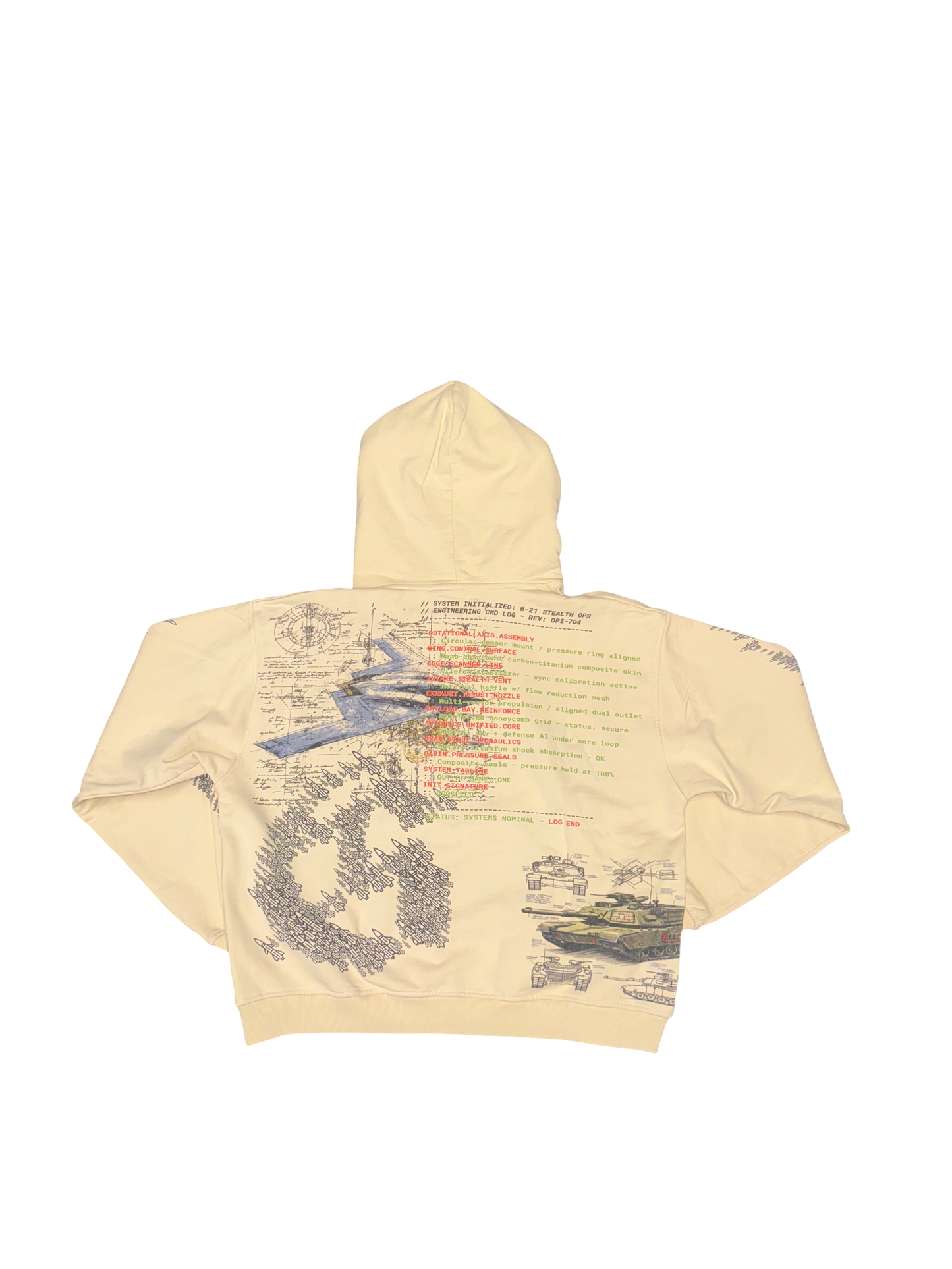 Godspeed "Stealth Bomber" Hoodie (Tan/Multi)