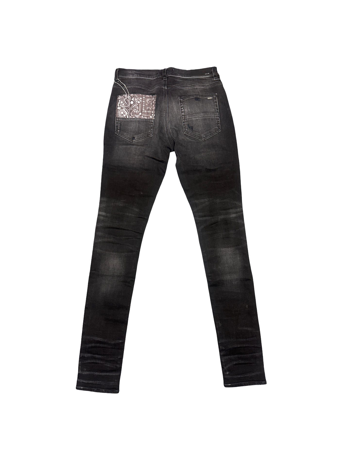 Amiri Paisley Patch Jean (Black/White)