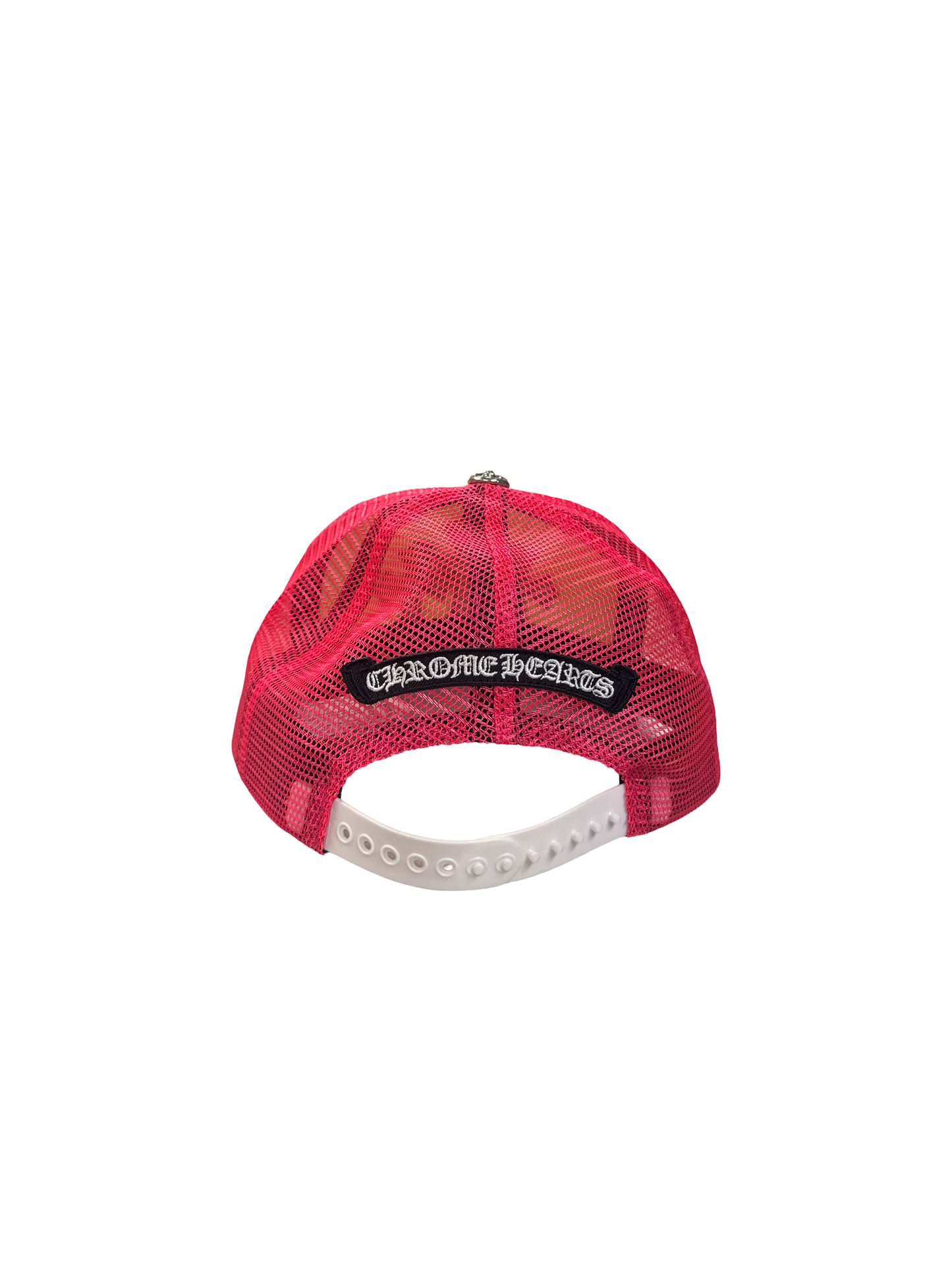 Chrome Hearts Triple Cross Trucker (White/Pink)