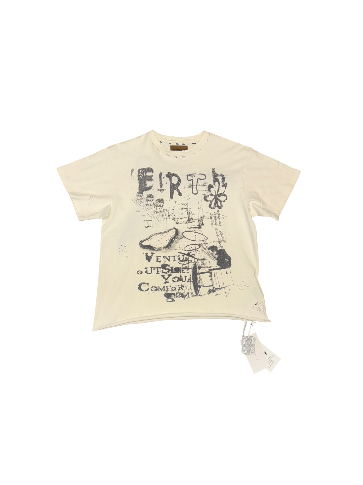 Birth Of Royal Child "Graffiti" Tee (Cream/Black)