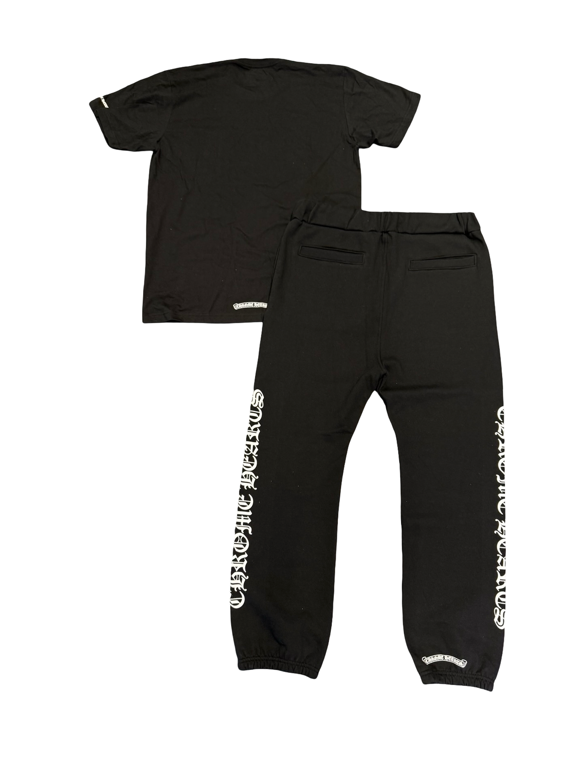 Chrome Hearts Neck Script Tee + Chrome Hearts Classic Script Logo Sweatpant