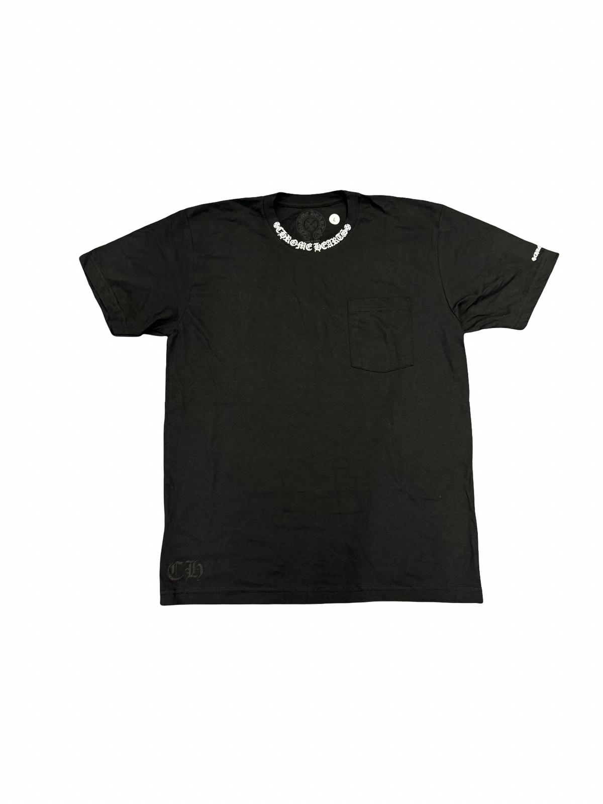 Neck Script Tee (Black/White)