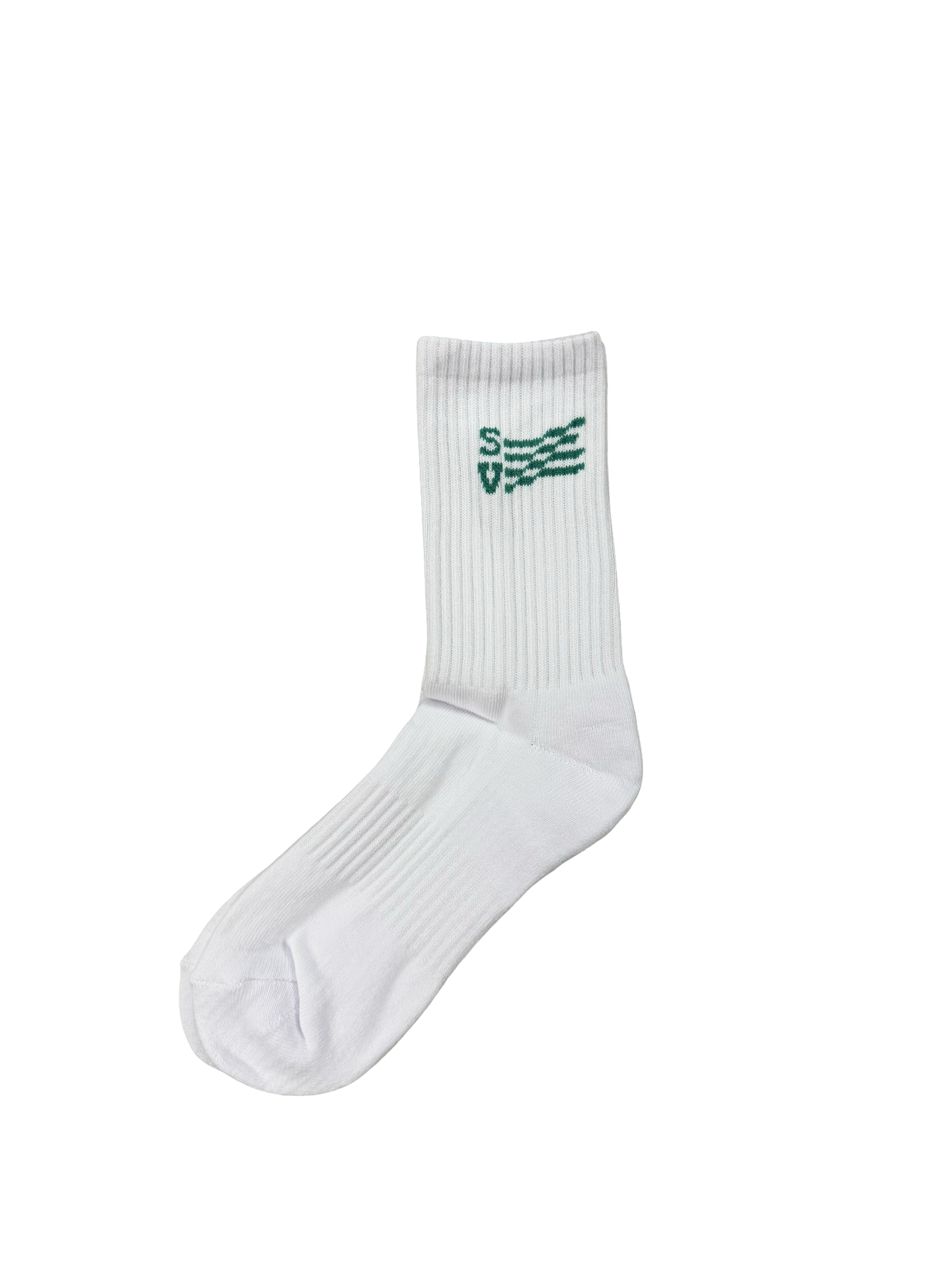 Saint Vanity Flag Socks White/Aqua