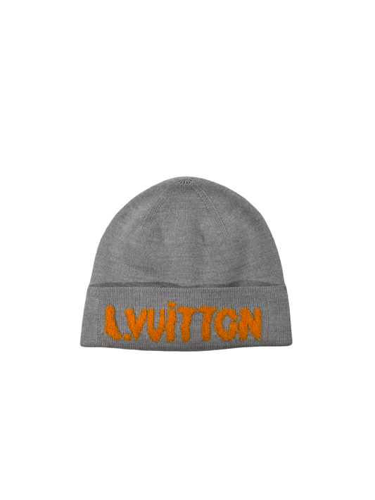 Louis Vuitton Spray Paint Logo Skully Grey/Orange