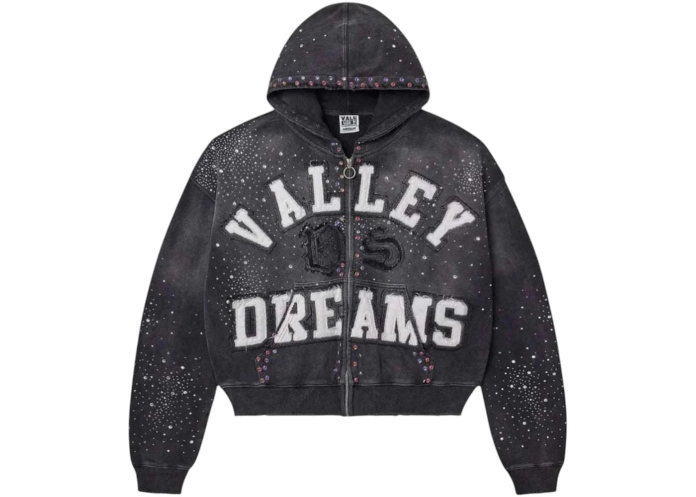 Vale Forever Classico Zip Up Hoodie Black
