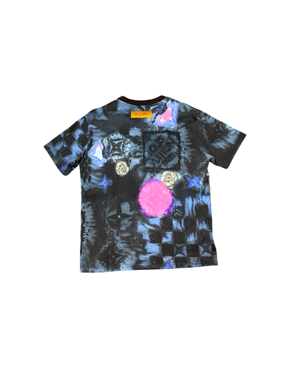 Louis Vuitton Salt Damier Tee Navy/Black/Pink