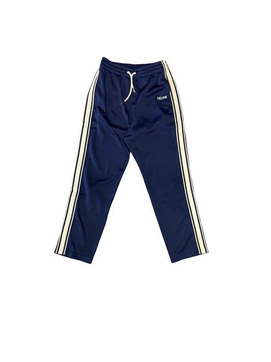 Small Logo Track Pants (Navy/White)