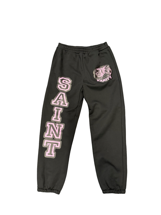 Saint Vanity Griffin Logo Sweats Black/Pink