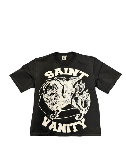 Saint Vanity Logo Tee Black/White