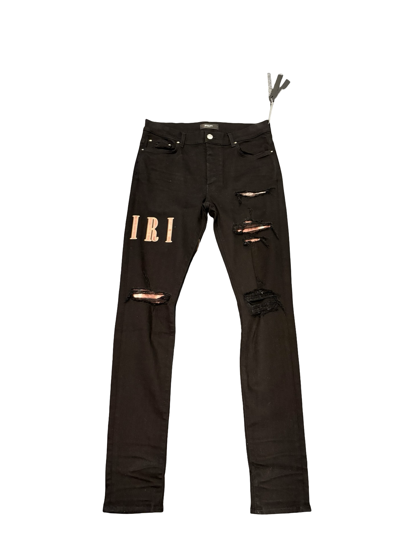 Amiri Tie Dye Core Logo Jean Jet Black