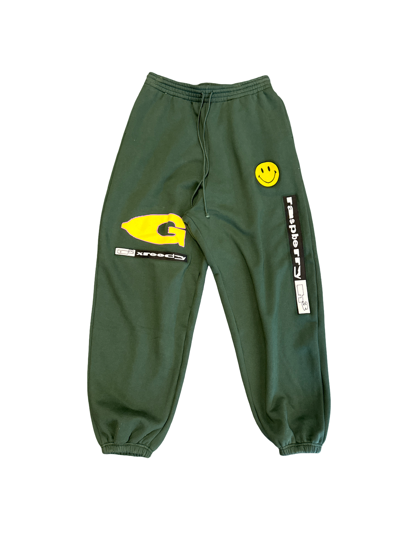 Raspberry Hills Green Smiley Joggers