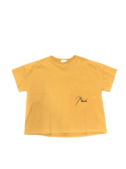 Rhude Logo Tee Tan