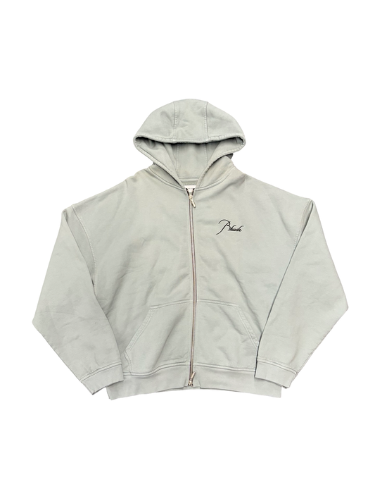 Rhude Zip Hoodie Light Green