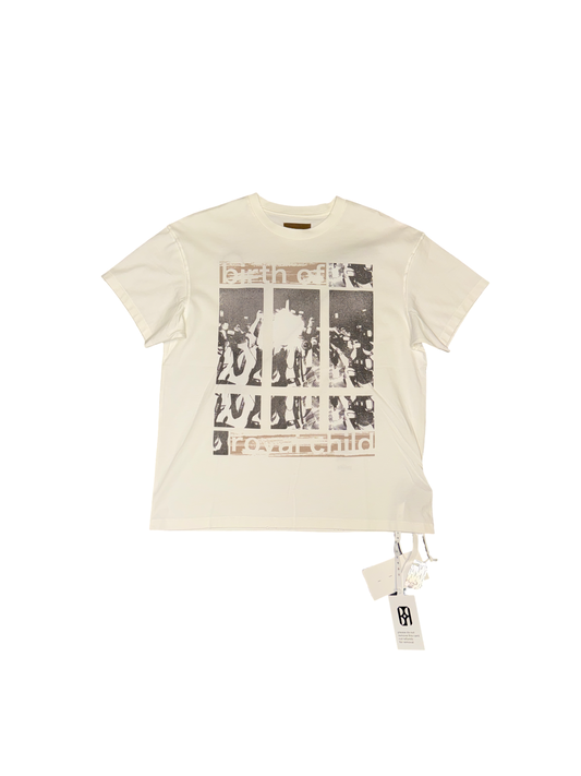 Birth Of A Royal Child Collage Tee White/Brown