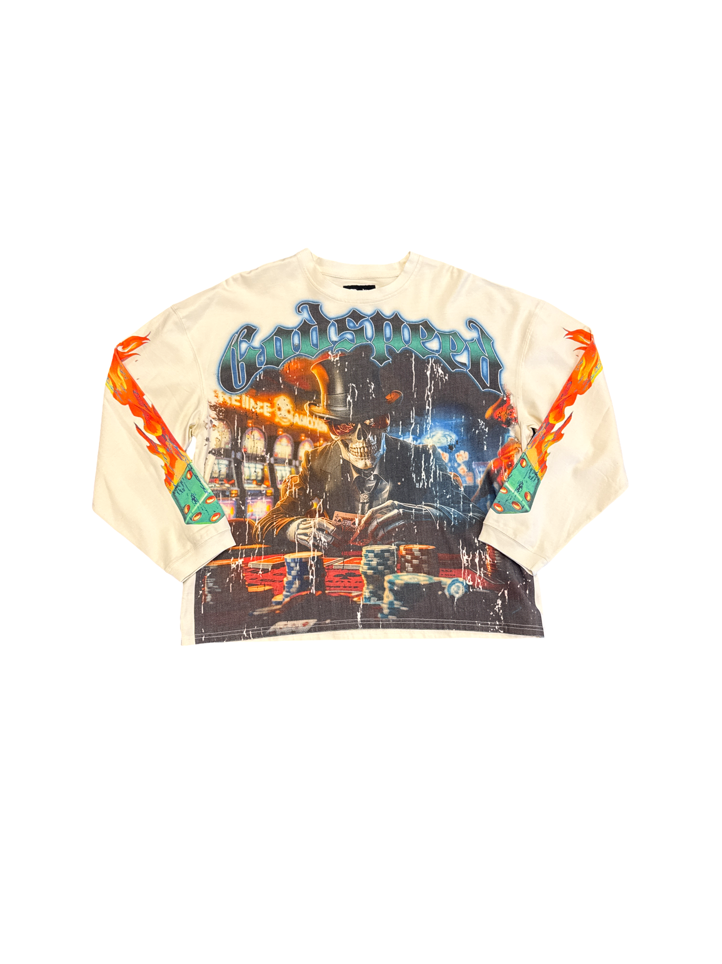 Godspeed OG Poker Long Sleeve Tee (Tan/Multi)