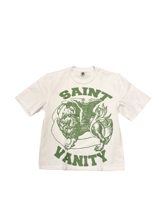 Saint Vanity Griffin Logo Tee White/Green