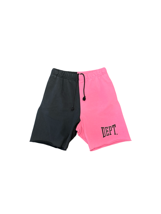 Gallery Department Split Shorts Black/Pink