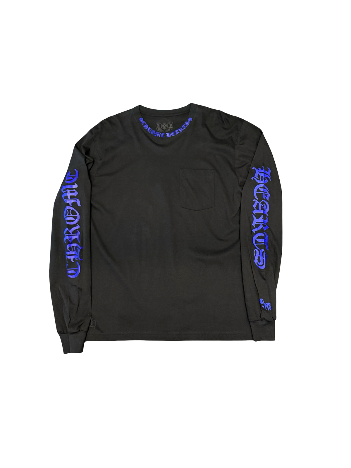 Chrome Hearts Neck Logo Long Sleeve Black/Blue