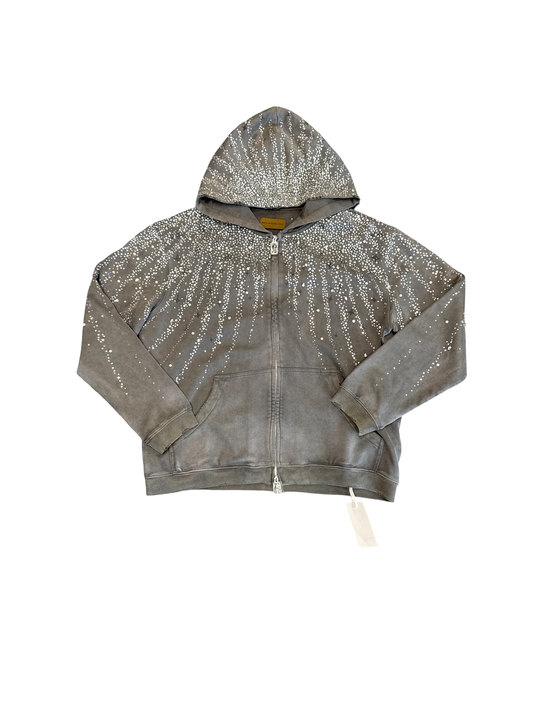 Birth Of A Royal Child Crystal Hoodie Grey