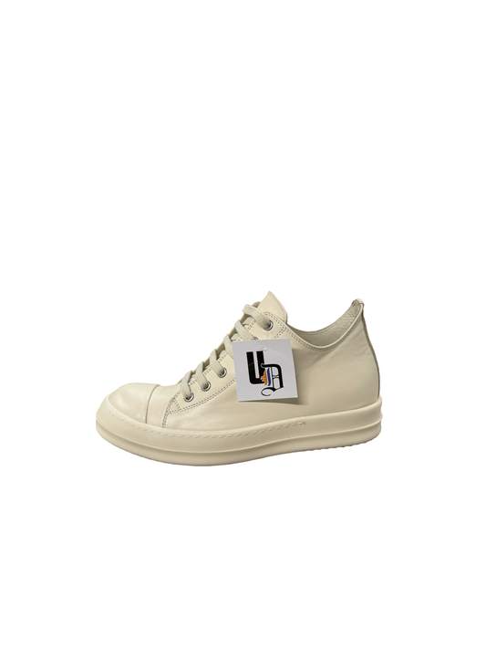 Rick Owens Ramone Low Top Leather Milk/Milk