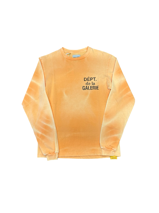 Gallery Department Long Sleeve Logo Tee Black/Orange