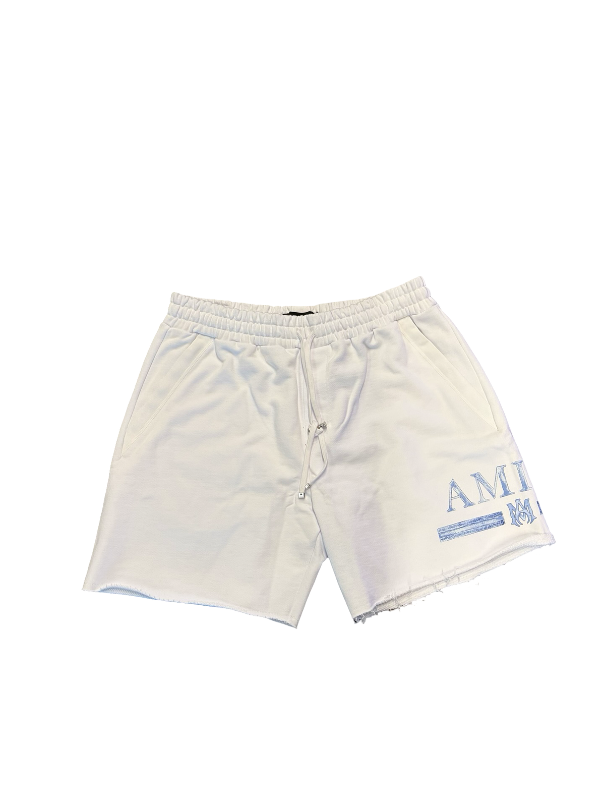Amiri Watercolor Shorts White/Blue