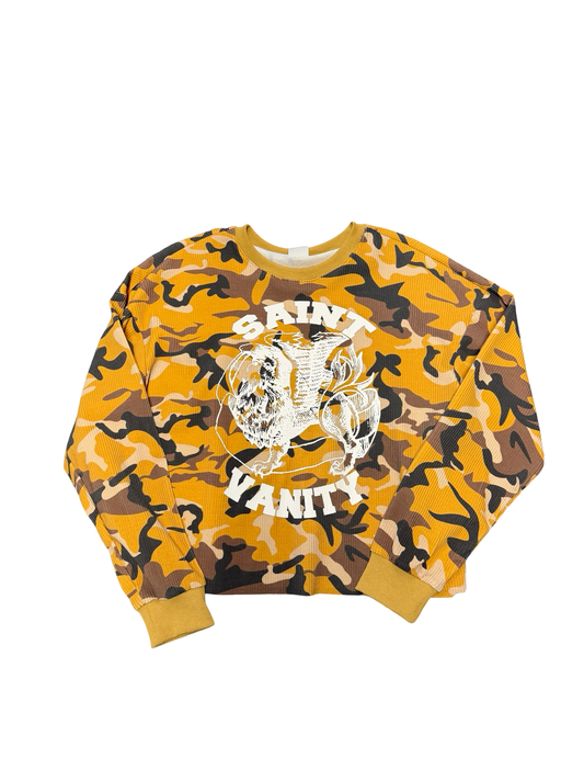 Saint Vanity Autumn Camo Logo Thermal Tee